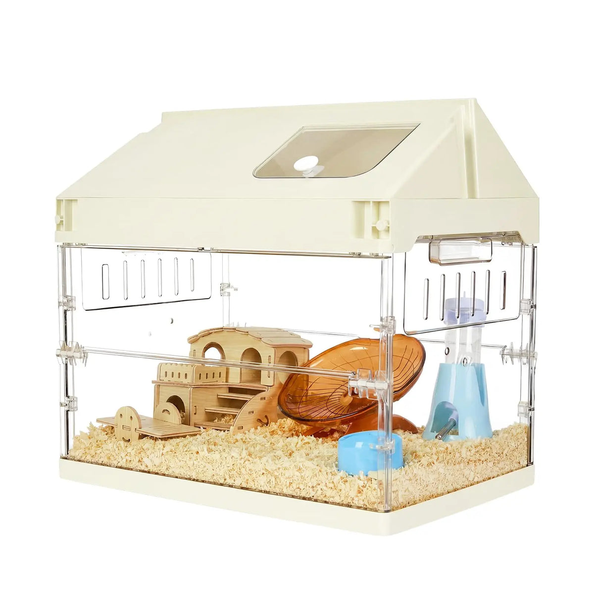 Hamster Cage Starter Kits, 7 in 1 Guinea Pig Cage, Pet Rat Cage for Chinchillas, Hedgehog