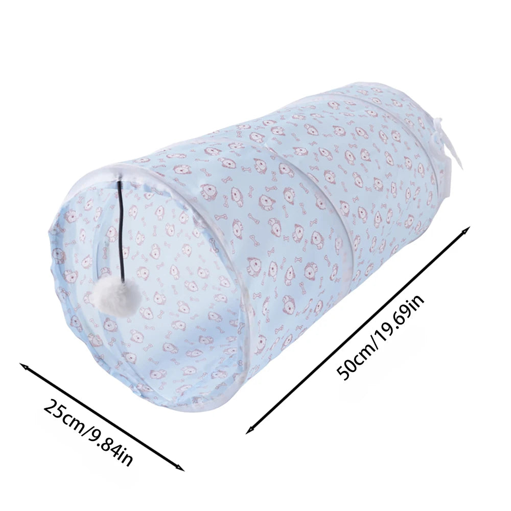 Foldable Cat Tunnel Tube Interactive Pet Play Tunnel Fun Training Toy For Kitten Puppy Indoor Entertainment Relieve Boredom Cat Accessories