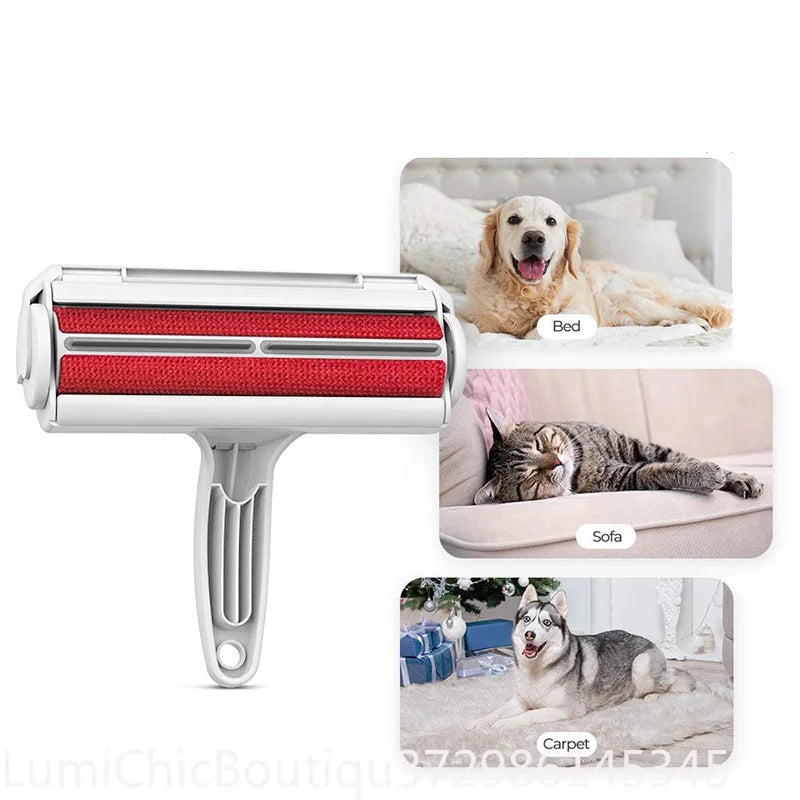 Pet Hair Remover Roller Brush Reusable Fur Removing Tool For Dog Cat Hair Cleaning On Car Clothing Couch Sofa Carpets