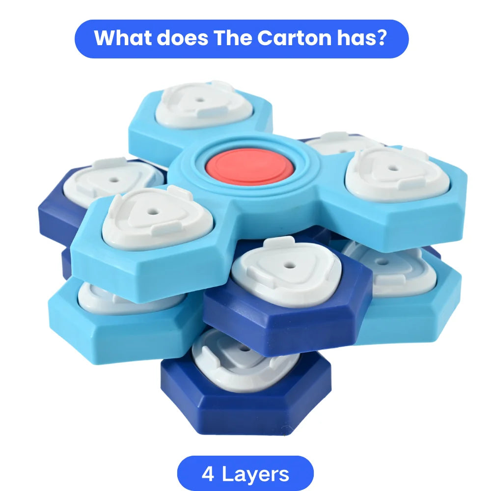 10PCS/Carton Dog Puzzle Toy Interactive Treat Dispenser Rotating IQ Training Slow Feeder Mental Stimulation Toy for Dogs