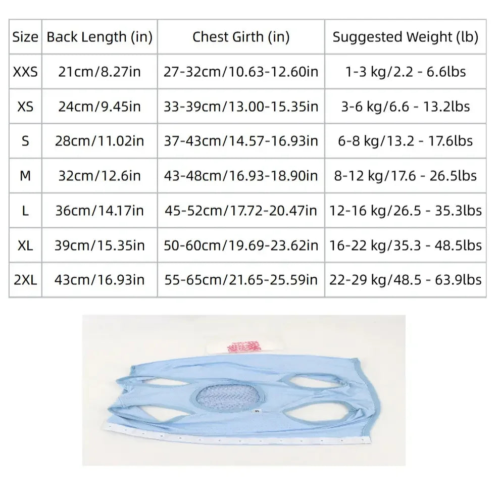 1pc Dog Anti-People Clothing, Mother Cat Breathable Spay Clothes, Puppy Weaning Suit, Post-Operation Anti-Licking Gear