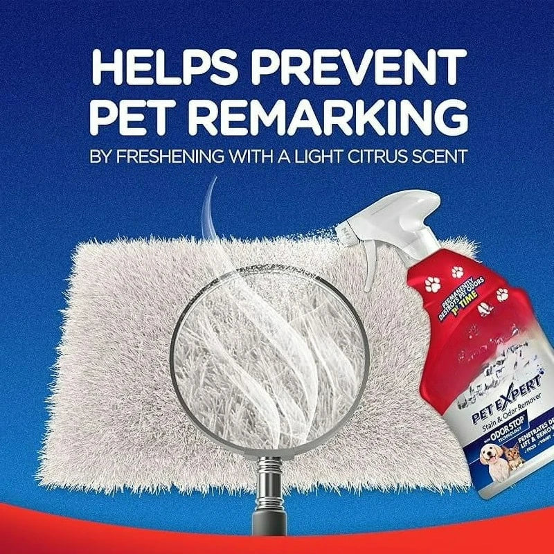 Pet Expert Carpet Cleaner Spray –  for Removal of Pet Stains & Odors,22oz