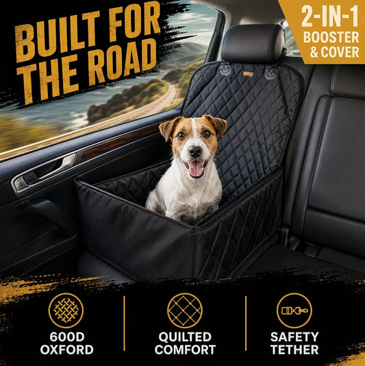 Dog Car Seat Cushion, anti Slip Hammock Style Portable Bag, Outdoor Travel Safety, Cat Nest Cover, Foldable Pet Travel Basket, Suitable for Cats and Dogs, Car Seat Cover, the Best Gift for family and Friends