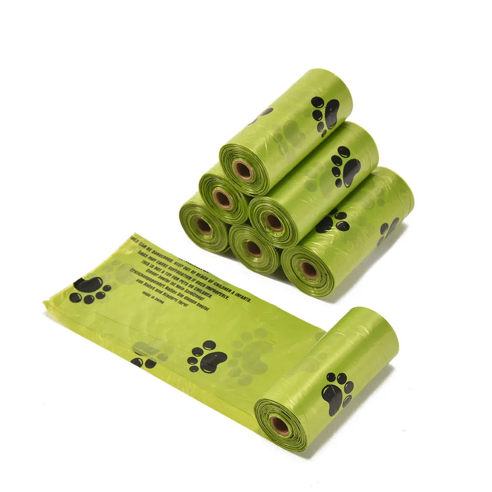 Eco-Friendly Pet Waste Bags - Biodegradable, Scented, Leakproof, for Dogs & Cats, Poop Bag Dispenser Included