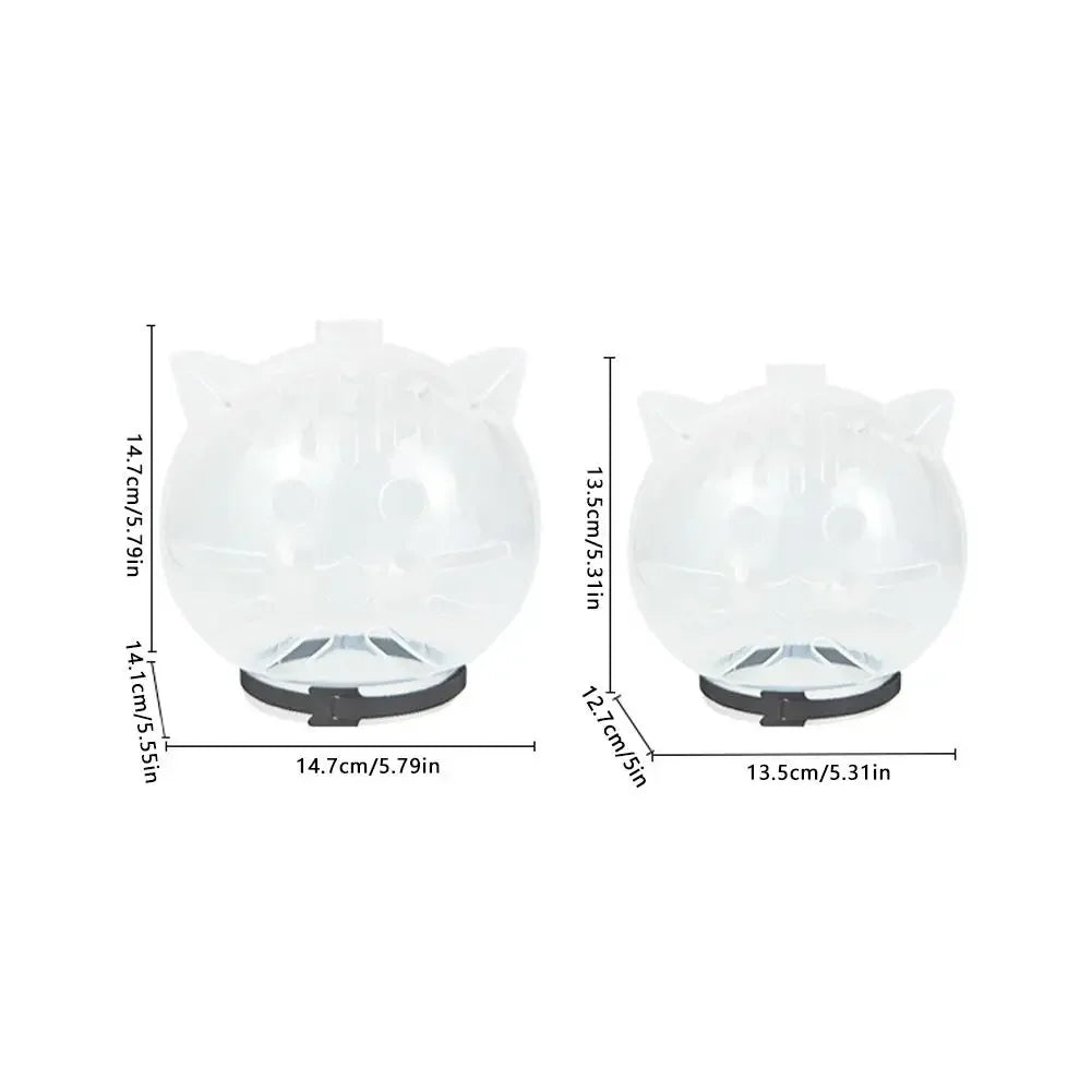 Cat Bubble Helmet, Adjustable Anti Bite Cat Head Cover, Breathable Open Mesh Grooming Hood for Aggressive Cats, Bathing Nail Trimming Vet Visit