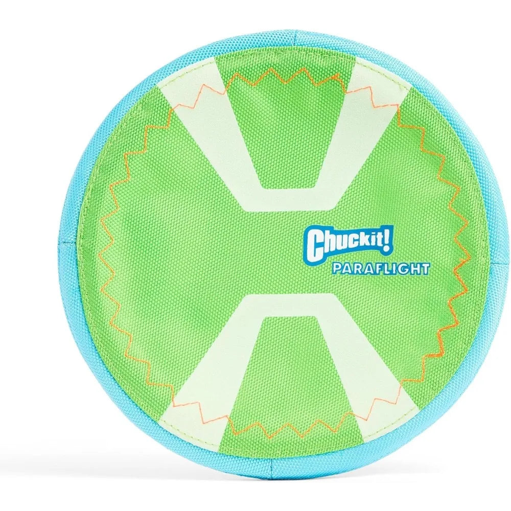 Flying Disc Dog Toy for Small Medium Dogs Soft Rubber Edges Durable Nylon Floating in Water Easy Grip Throw Outdoor Fetch Play