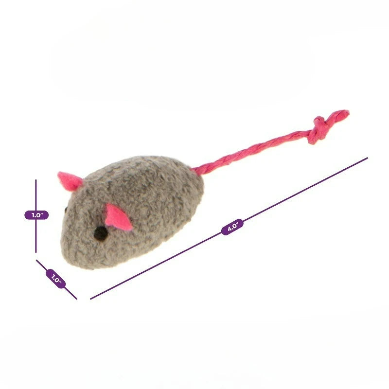 (3 pack)  Mice Catnip Cat Toys, 3 Count