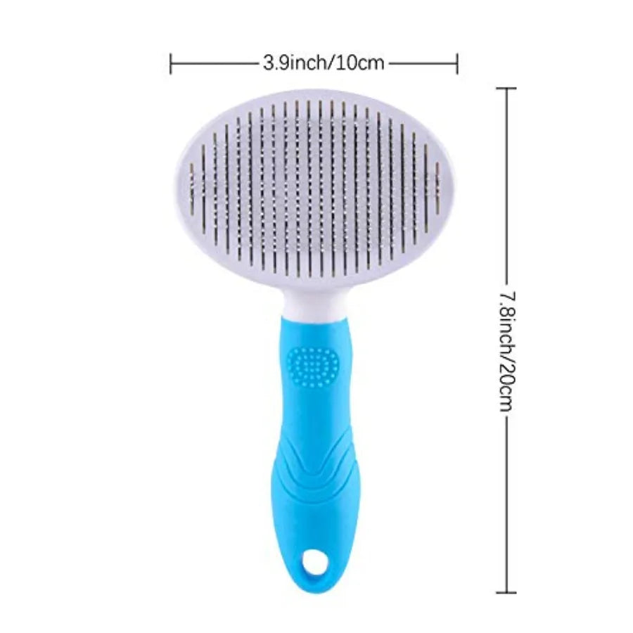 Self Cleaning Slicker Brush - Cat Brush Skin-Friendly Deshedding Grooming Massaging Tool for Long and Short Haired Pets, Cat Ha