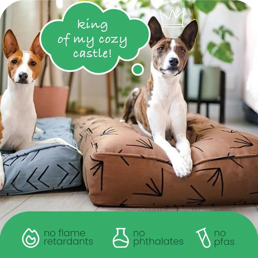 Heat Waves Dog Bed Duvet Cover, 100% Cotton Canvas Cover or Dog, Puppy, or Cat Bed, Durable, Washable,