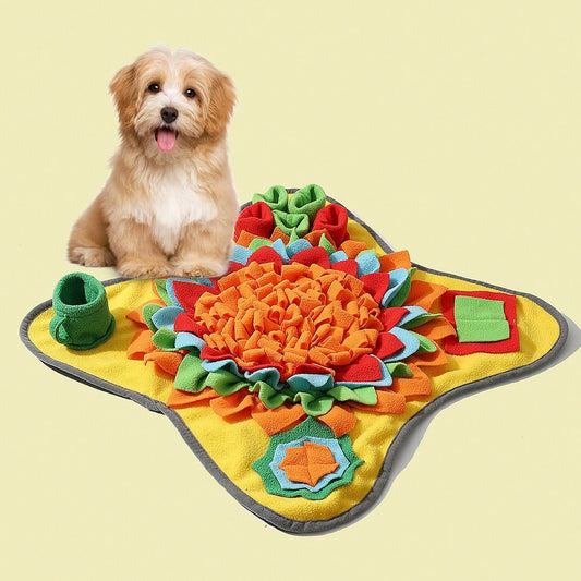 Pet Snuffle Mat for Dogs, Interactive Feed Puzzle for Boredom Comfort and Softness