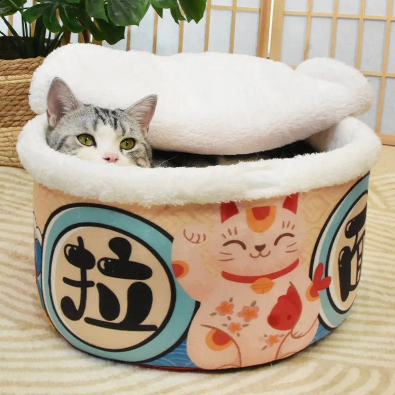 Warm Soft Pet Nest Dog And Cat Bed Indoor Comfortable Cushion Removable Washable for Small to Medium Sized Dogs And Cats