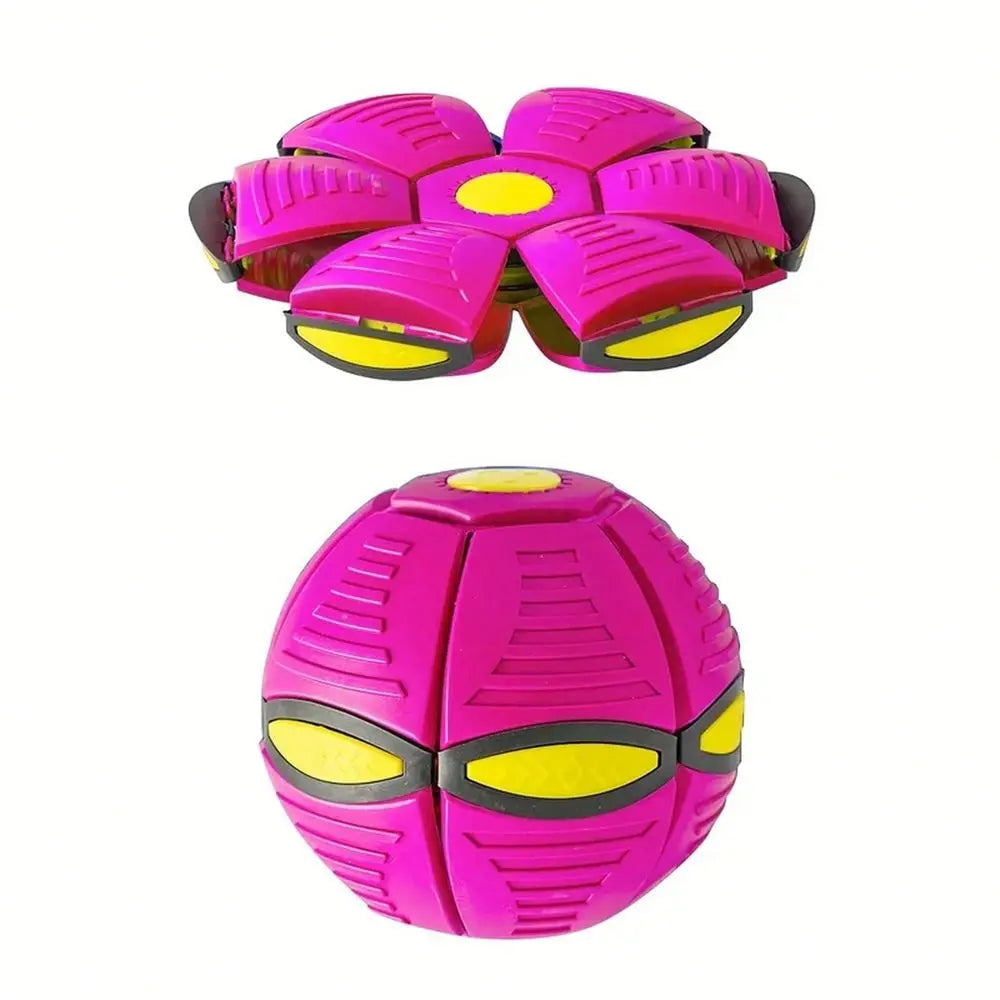 Saucer Bouncing Ball Dog Toy Durable Elastic Pet Ball For Outdoor Play Exercise Fetch Fun Chew Toy For Medium Large Dogs
