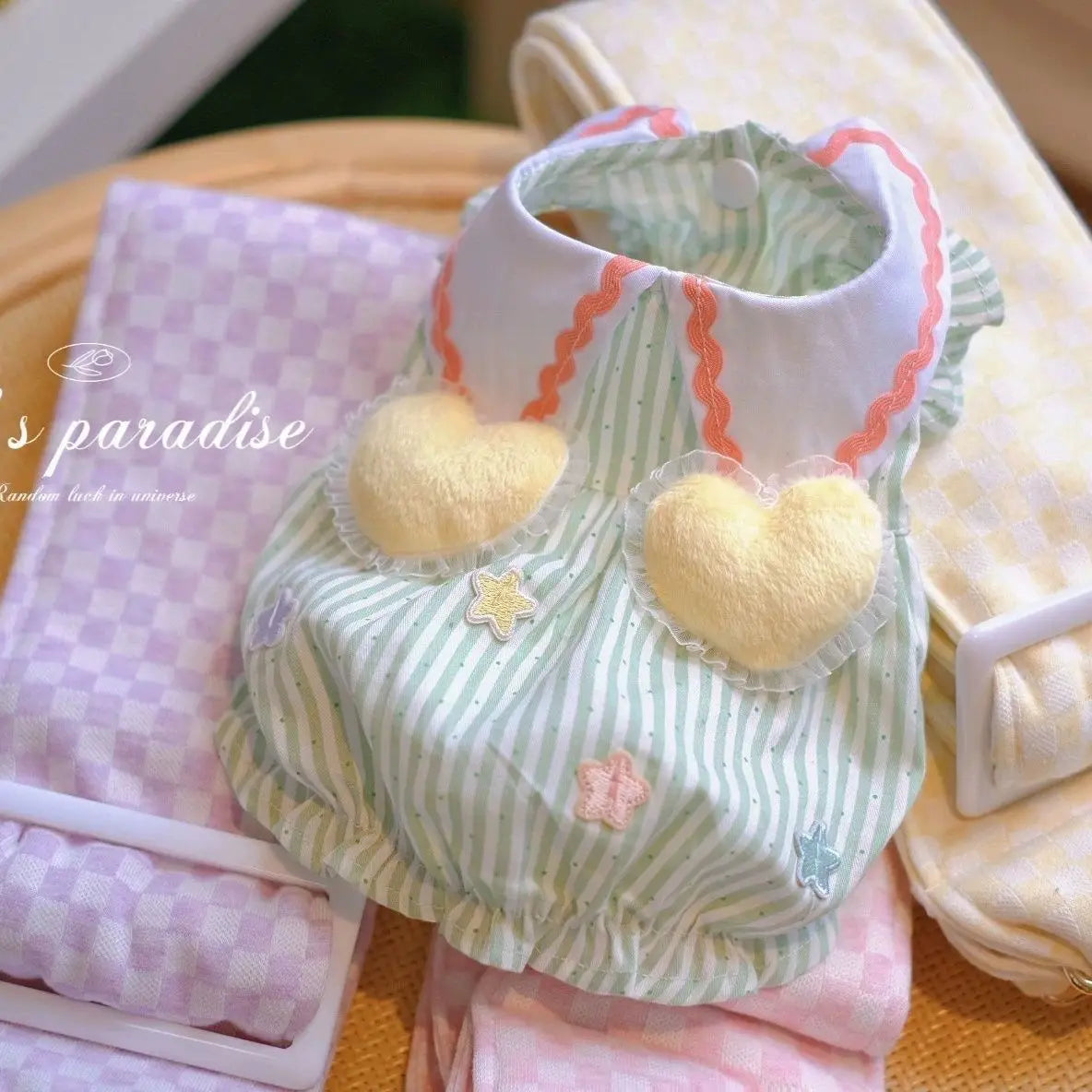 Summer Dog Cat Clothes For Small Dogs Bubble Puppy Princess Striped Dress Cats Kitten Rabbit Clothing Pet Supplies