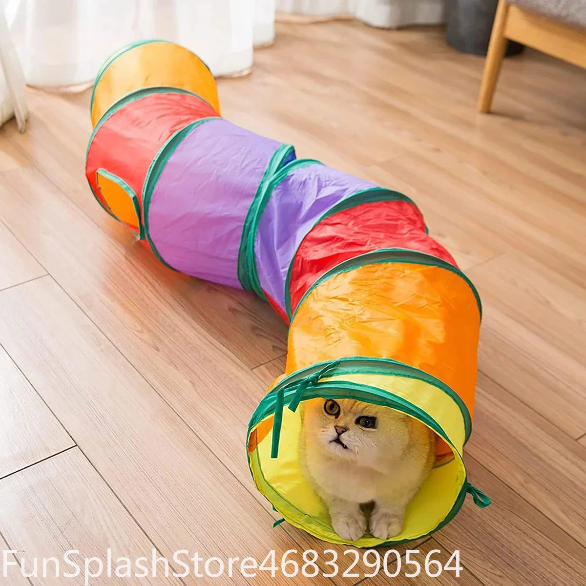 Foldable Cat Tunnel Tube Interactive Pet Play Tunnel Fun Training Toy For Kitten Puppy Indoor Entertainment Relieve Boredom Cat Accessories