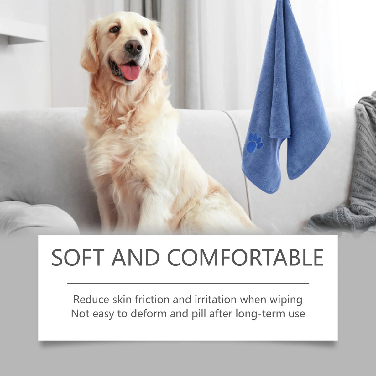 Microfiber Pet Towel Super Absorbent Fast Drying Soft Towel for Dog Cat Bath Grooming